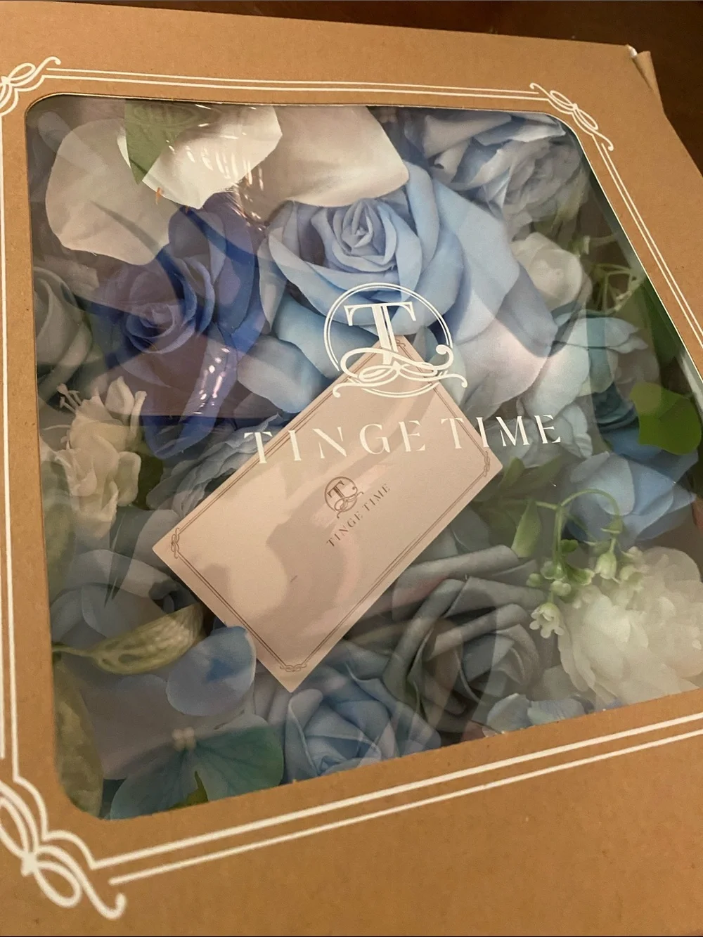 TINGE TIME Artificial Flowers (dusty blue)